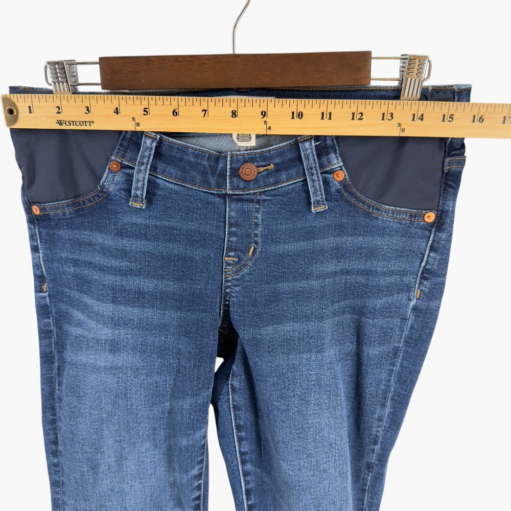 Madewell Maternity Side Panel Skinny Jeans in Wendover Wash Size 28 - Picture 6 of 9